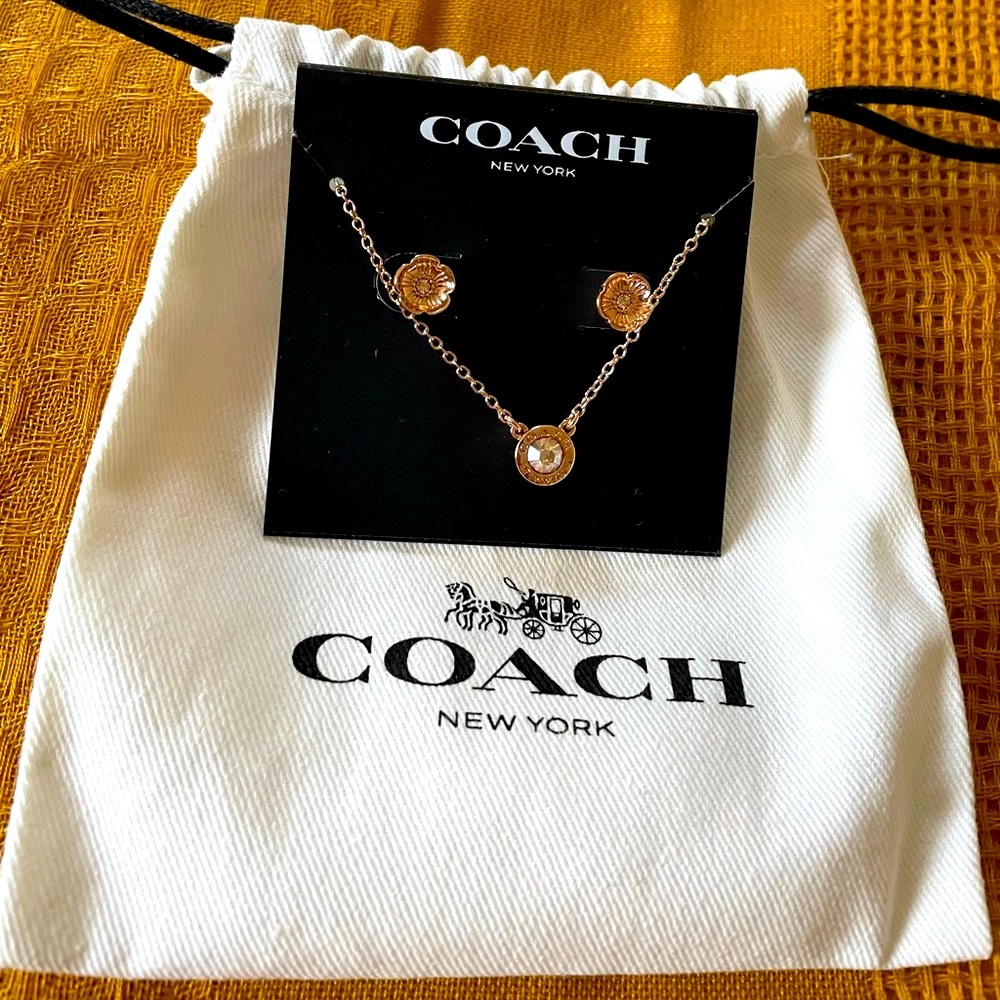 Coach 2 piece set Rose Gold
